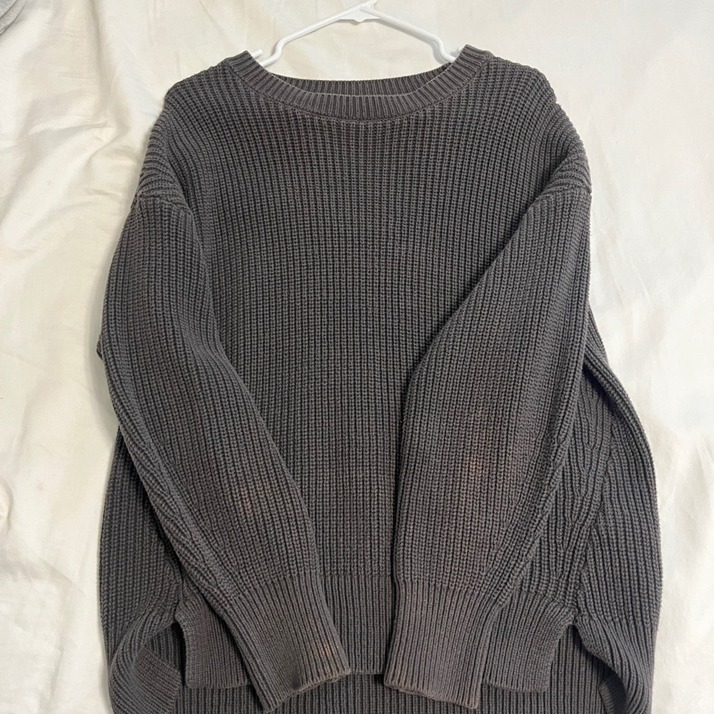 Aeropostale Charcoal Ribbed Sweater
